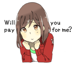 Temptation of girlfriend EN sticker #3994160