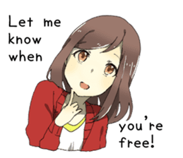 Temptation of girlfriend EN sticker #3994167