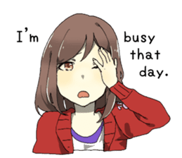 Temptation of girlfriend EN sticker #3994168