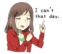 Temptation of girlfriend EN sticker #3994169