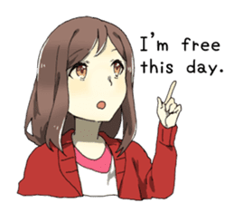 Temptation of girlfriend EN sticker #3994170