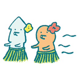 Traveler's octopus and squid sticker #3994448