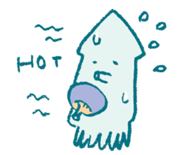 Traveler's octopus and squid sticker #3994450