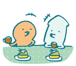 Traveler's octopus and squid sticker #3994453