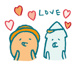 Traveler's octopus and squid sticker #3994459