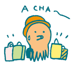 Traveler's octopus and squid sticker #3994461