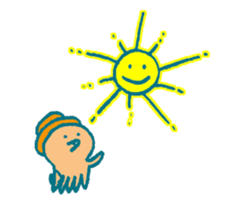 Traveler's octopus and squid sticker #3994468