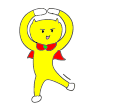 The Yellow Cat Man (Neko-o Yellow) sticker #3994758
