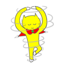 The Yellow Cat Man (Neko-o Yellow) sticker #3994768