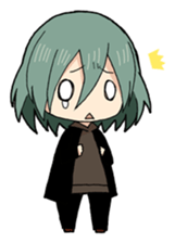 Melancholy boy sticker #3995323