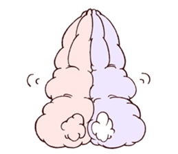 Kawaii MOFUMOFU Sticker 2 by ARINKO sticker #3995650