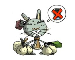 ELEGANT KIIMO Rabbit 3 sticker #3996064