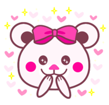 Chocolate bear -LOVE&Strawberry taste- sticker #3997397