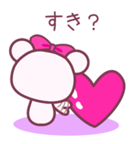 Chocolate bear -LOVE&Strawberry taste- sticker #3997400