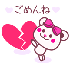 Chocolate bear -LOVE&Strawberry taste- sticker #3997410