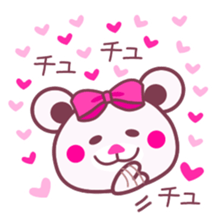 Chocolate bear -LOVE&Strawberry taste- sticker #3997411