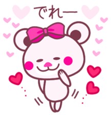 Chocolate bear -LOVE&Strawberry taste- sticker #3997420