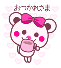 Chocolate bear -LOVE&Strawberry taste- sticker #3997423