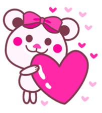 Chocolate bear -LOVE&Strawberry taste- sticker #3997426