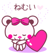 Chocolate bear -LOVE&Strawberry taste- sticker #3997428