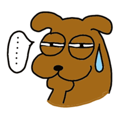 The dog of big reaction sticker #3997631