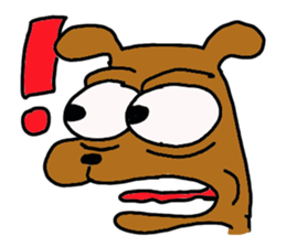 The dog of big reaction sticker #3997632