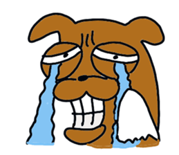 The dog of big reaction sticker #3997633