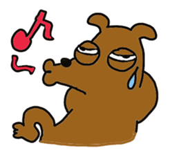 The dog of big reaction sticker #3997634