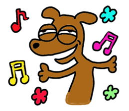 The dog of big reaction sticker #3997635