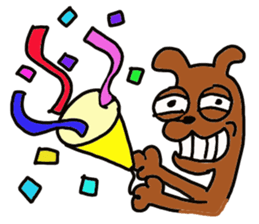 The dog of big reaction sticker #3997637