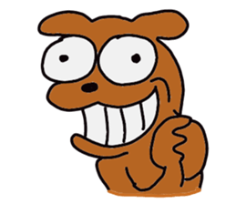 The dog of big reaction sticker #3997645