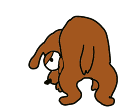 The dog of big reaction sticker #3997647