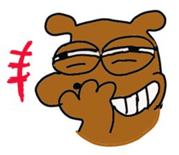 The dog of big reaction sticker #3997651