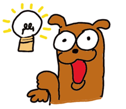 The dog of big reaction sticker #3997652