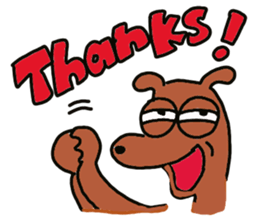 The dog of big reaction sticker #3997655