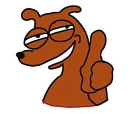 The dog of big reaction sticker #3997660