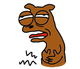 The dog of big reaction sticker #3997662