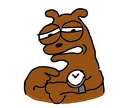 The dog of big reaction sticker #3997663