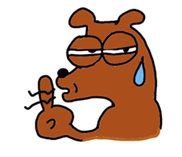 The dog of big reaction sticker #3997670