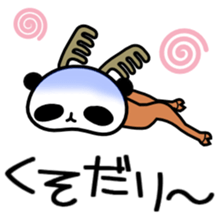 Panda Reindeer sticker #3997999