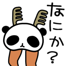 Panda Reindeer sticker #3998005