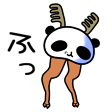 Panda Reindeer sticker #3998006