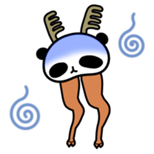 Panda Reindeer sticker #3998007