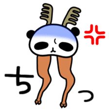 Panda Reindeer sticker #3998009