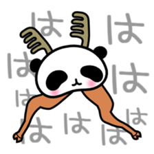 Panda Reindeer sticker #3998012