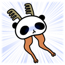 Panda Reindeer sticker #3998021