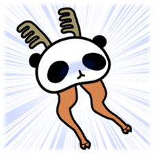 Panda Reindeer sticker #3998021