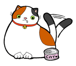 Tortoiseshell cat Chibibi sticker #3998297