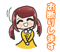 Sister-style twin tails 2 sticker #3998675