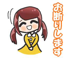 Sister-style twin tails 2 sticker #3998675